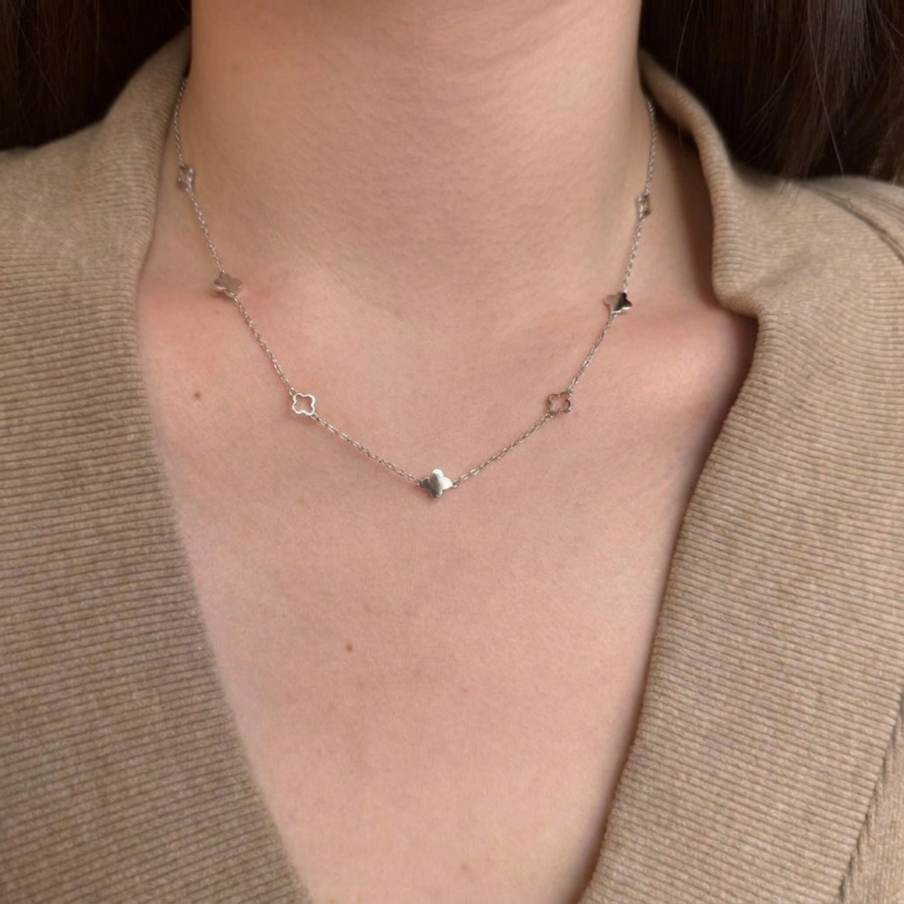 Linda Clover Chain Necklace