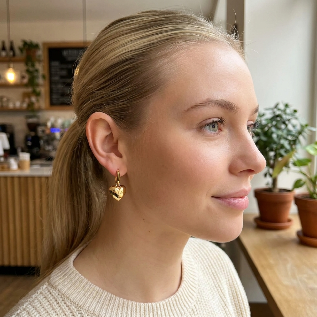 Malia Gold Hoop Earrings