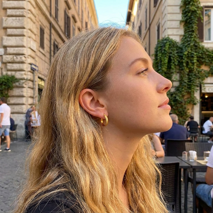 Maya Gold Hoop Earrings