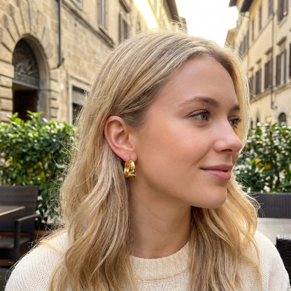 Naya Gold Hoop Earrings