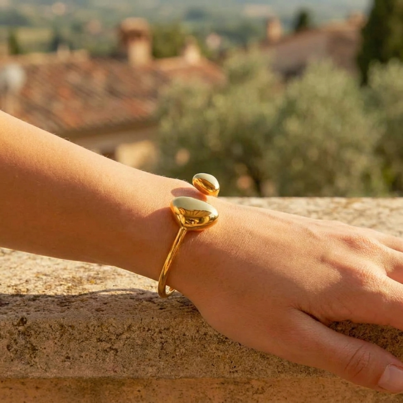 Rosalie Gold Cuff Bracelet