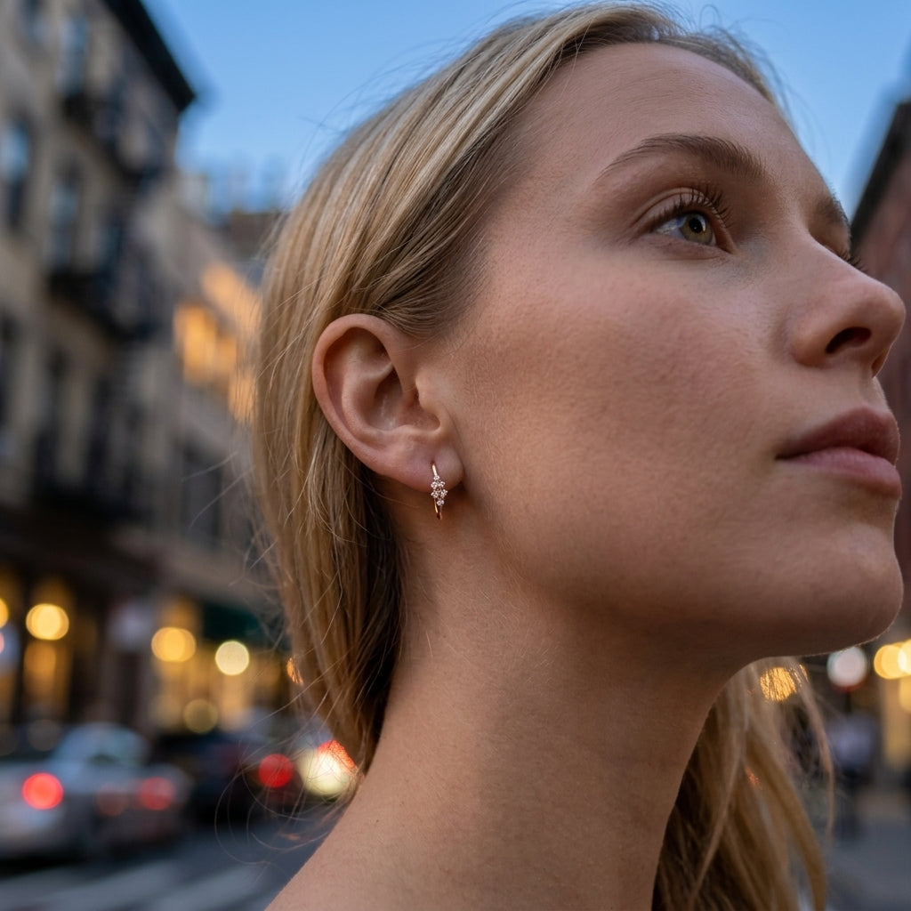 Sophie Crystal Cluster Earrings