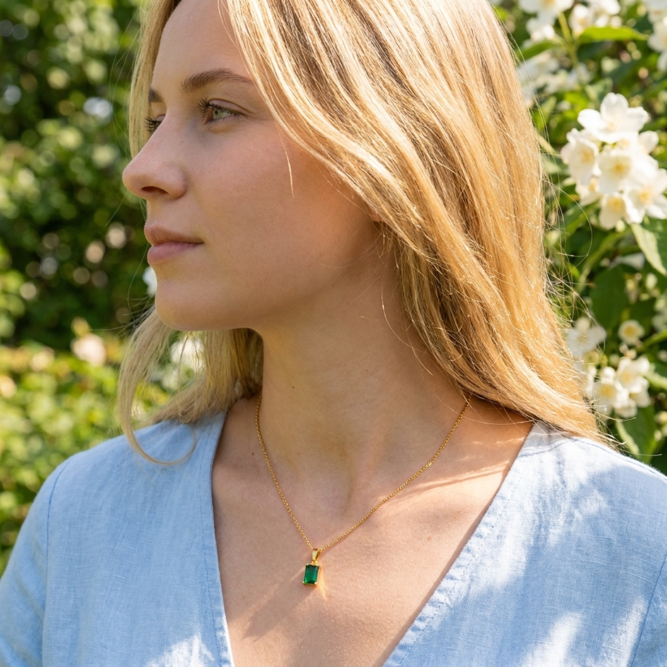 Veya Green Necklace